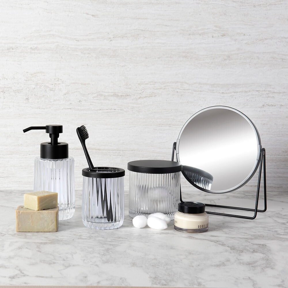 Dispensador Espuma Vidrio Negro