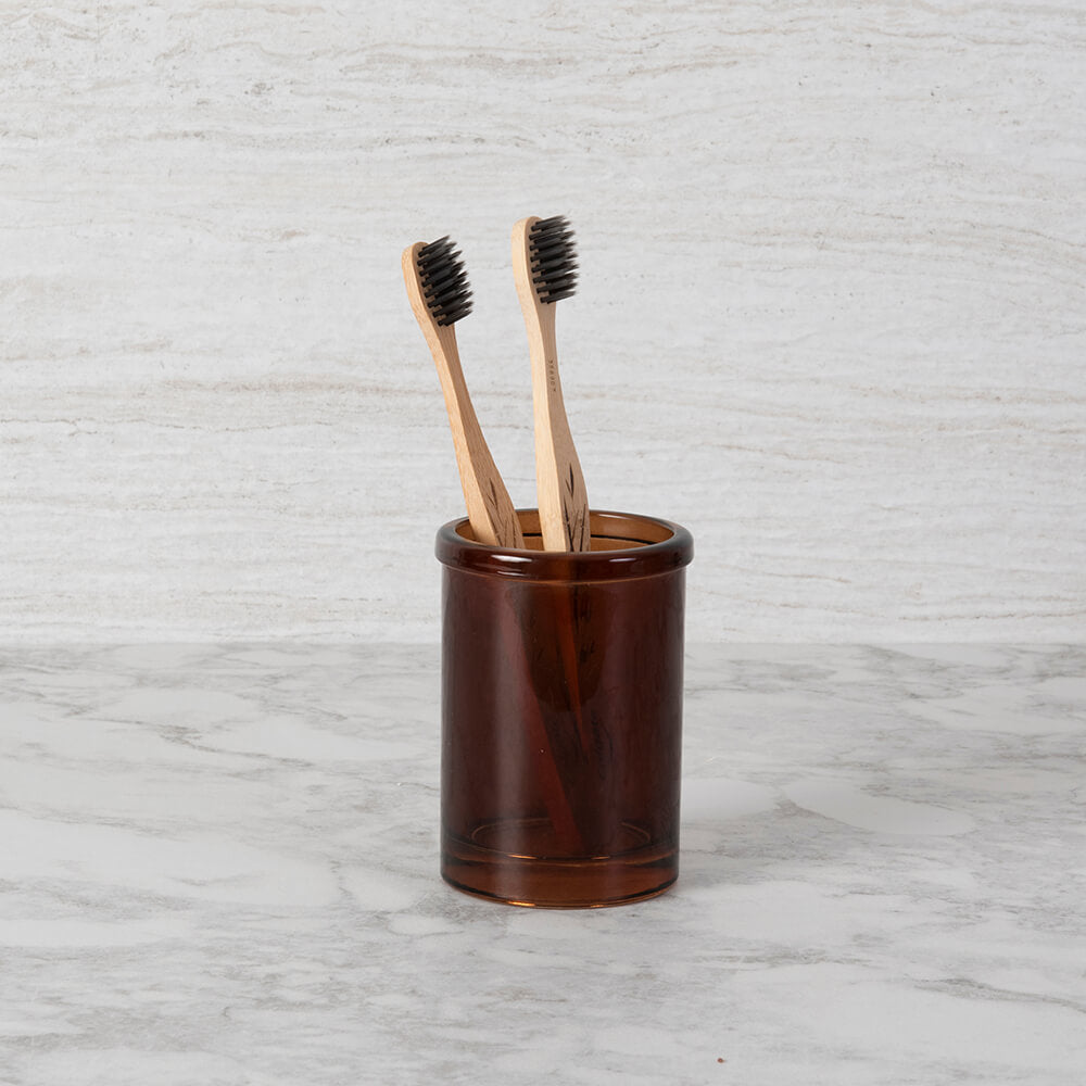 Vaso Botica Vidrio Ámbar