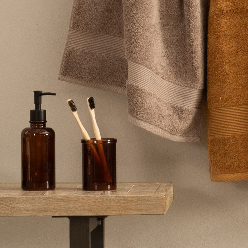 Vaso Botica Vidrio Ámbar