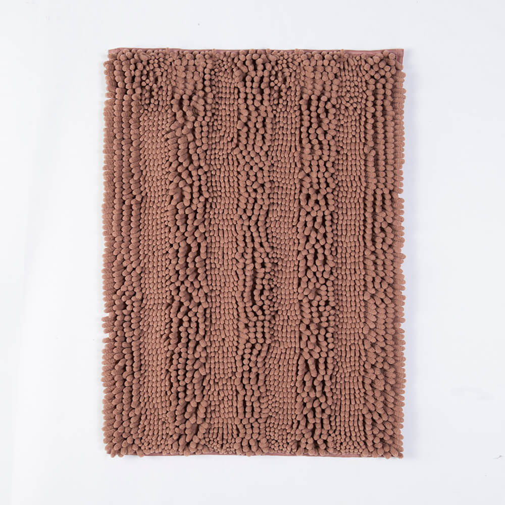 Piso Baño Chenilla Liso Nude