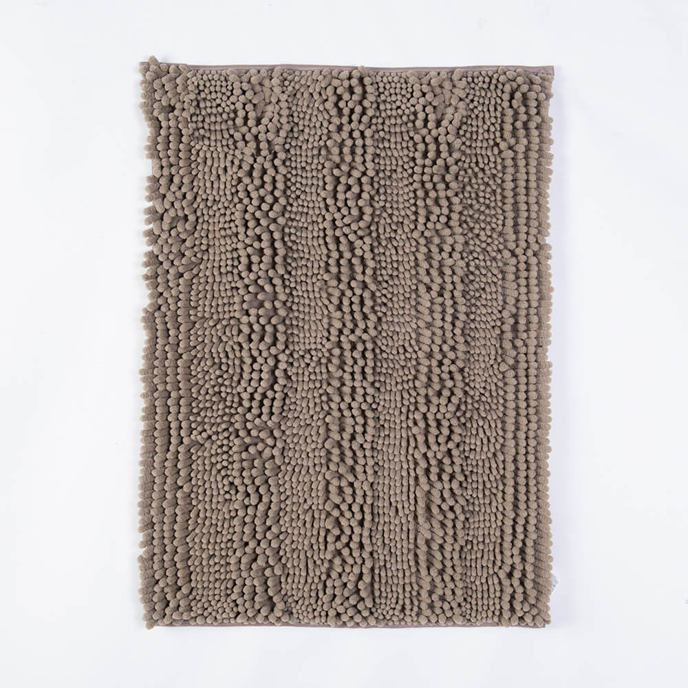 Piso Baño Chenilla Liso Beige