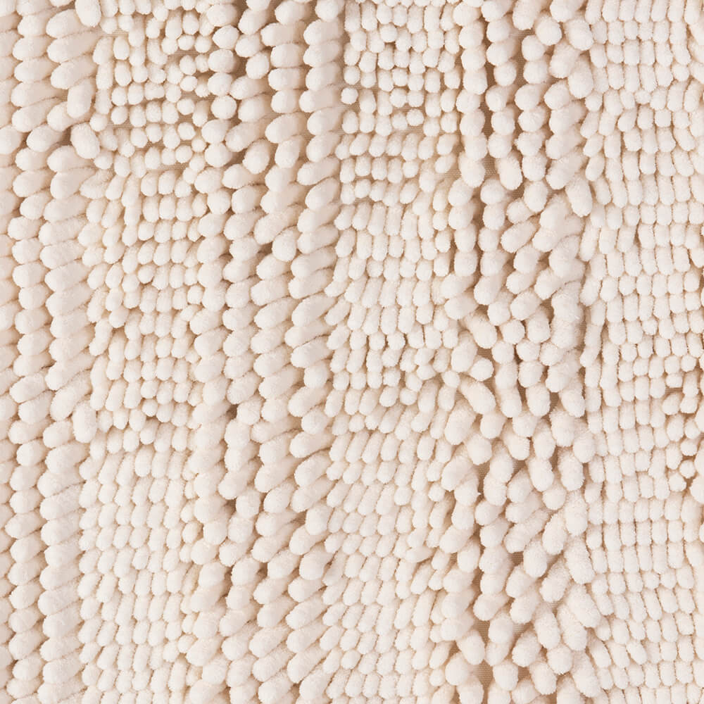 Piso Baño Chenilla Liso Blanco