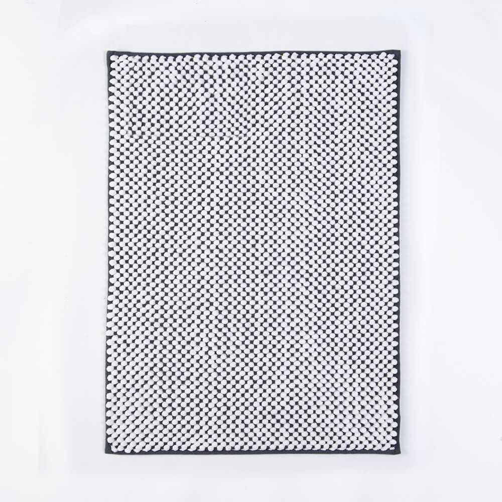 Piso Baño Chenilla Melange Marengo