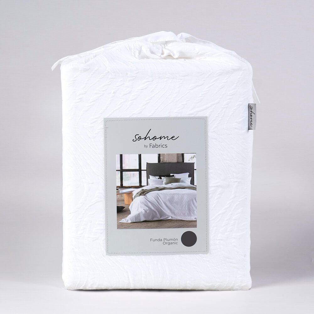 Funda de Plumón Organic 1.5 Plazas Blanco