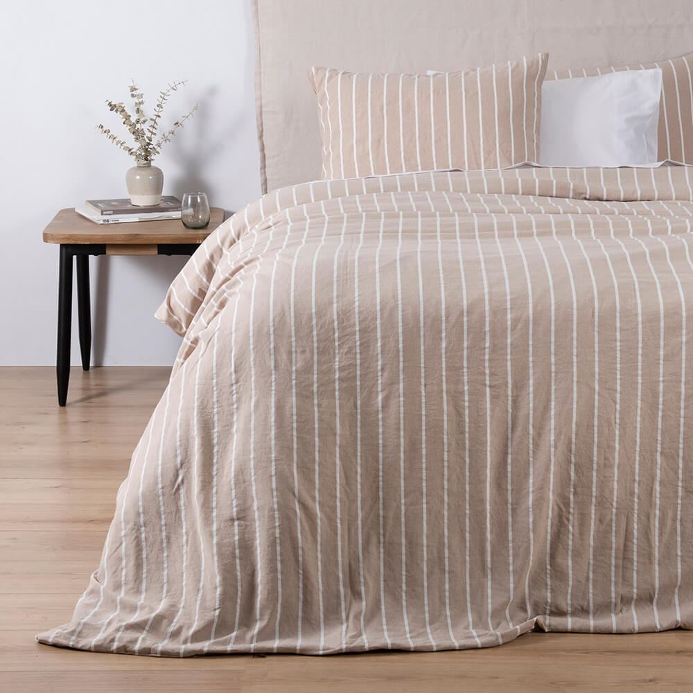 Funda de Plumón Ren 2 Plazas Beige