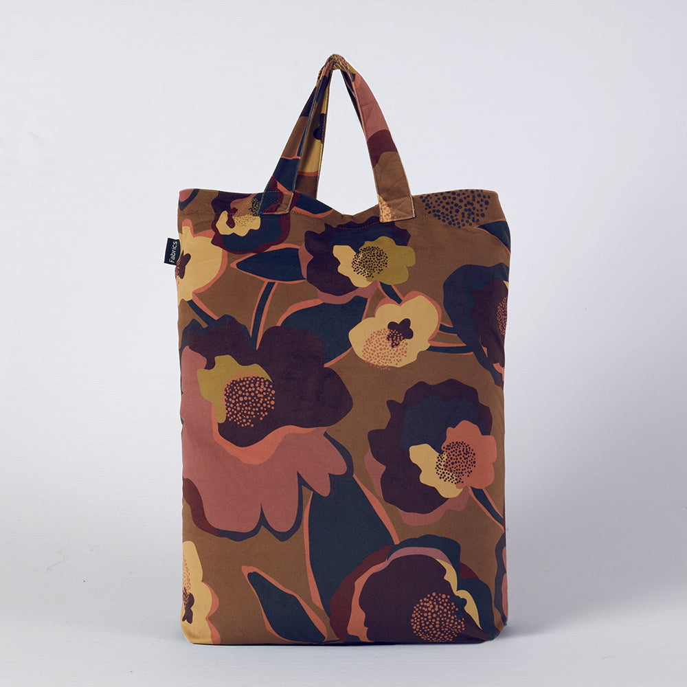 Piecera Velvet Estampada Retro 90x230cm Terracota