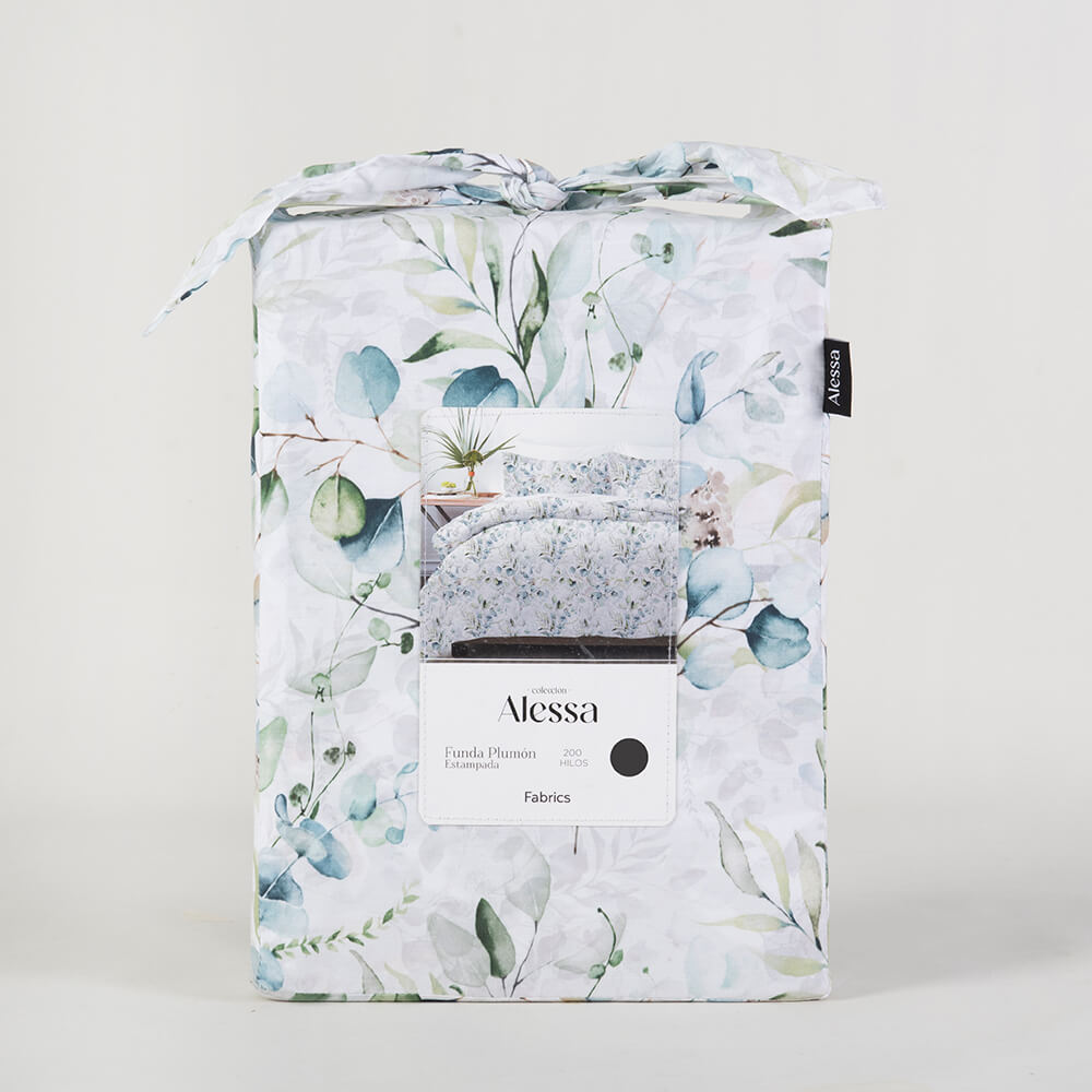 Funda Plumón Turín 2 Plazas Verde