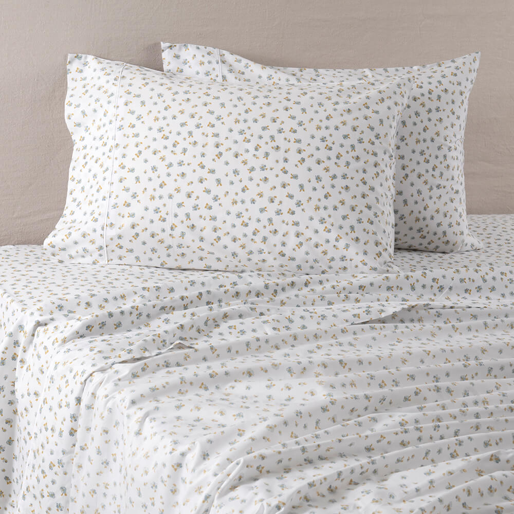 Sábana 180 Hilos Genova King Azul