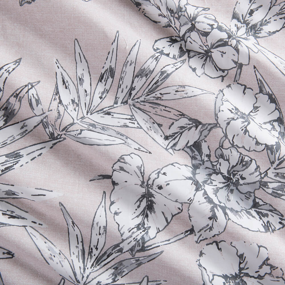 Funda Plumón Estampada Botania 1.5 Plazas Beige