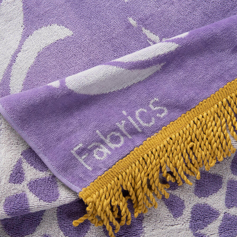 Toalla Playa Jacquard Pinapple Lila