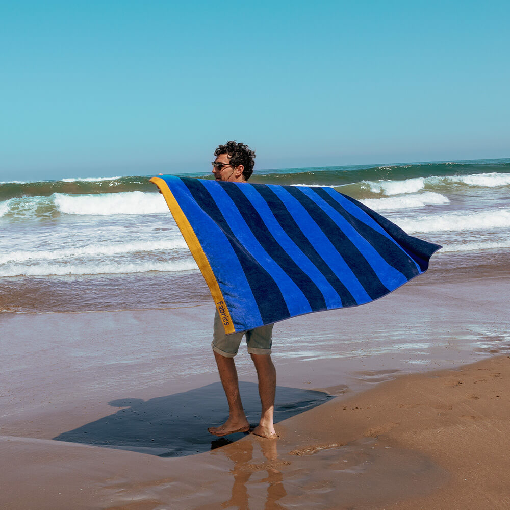 Toalla Playa Jacquard Owen Azul