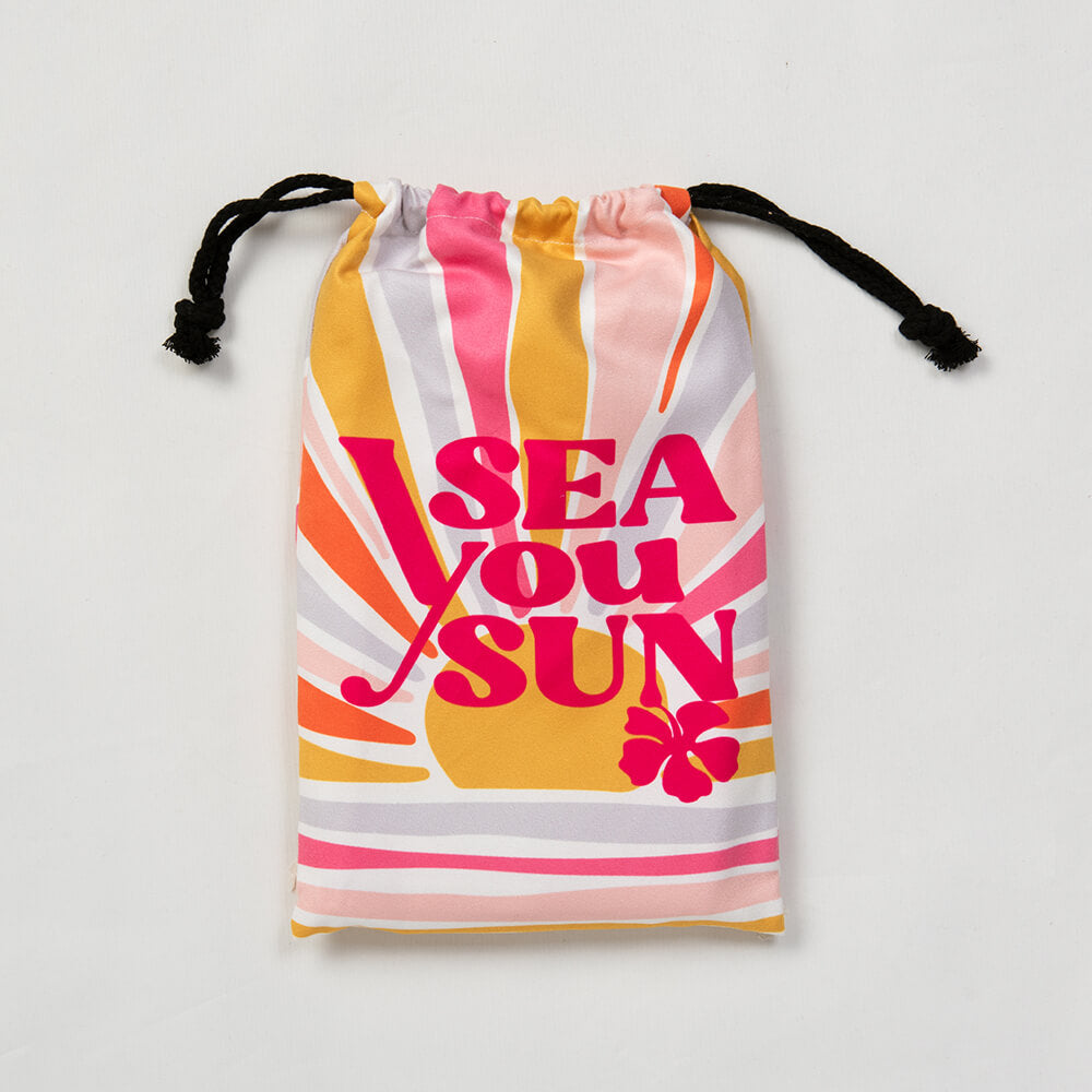 Toalla Playa Microfibra Sunny Rosado