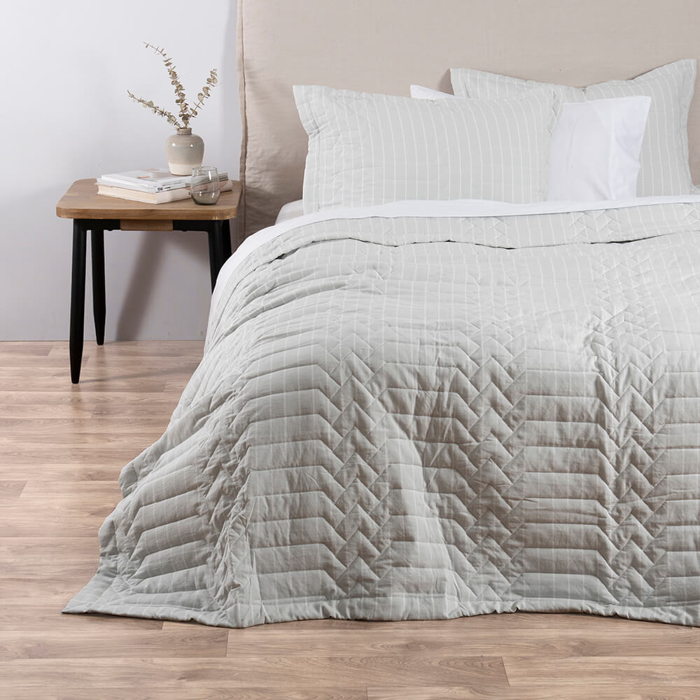 Cubrecama Quilt Melange Maurice 2 Plazas Verde