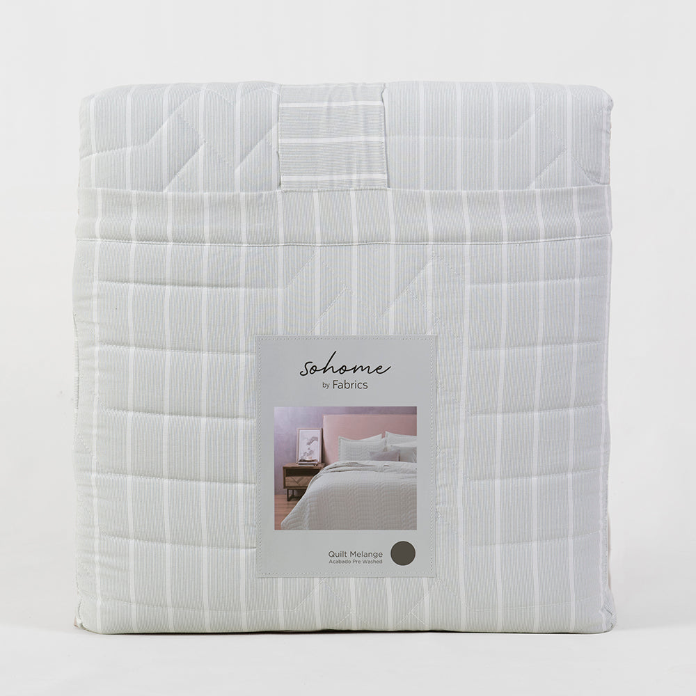 Cubrecama Quilt Melange Maurice 2 Plazas Verde