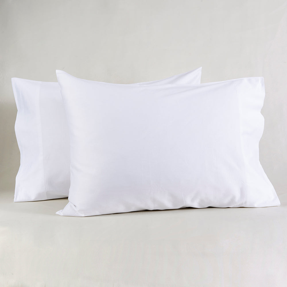 Set 2 Fundas Almohadas 300 Hilos 50x70cm Blanco