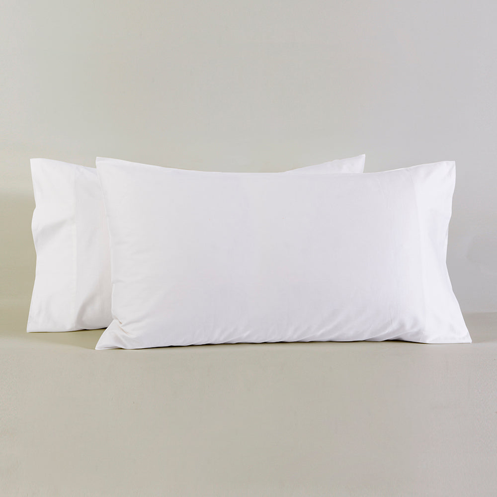 Set 2 Fundas Almohadas 300 Hilos 50x90cm Crudo