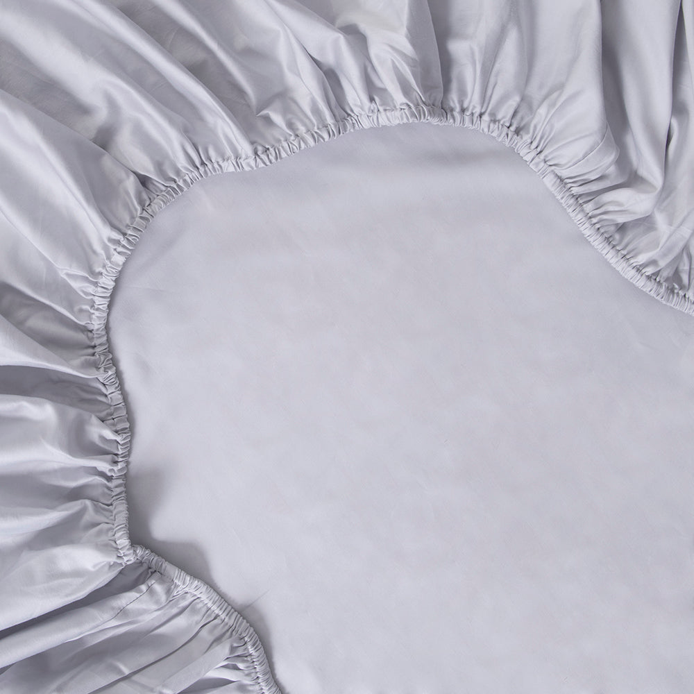 Sábana Inferior 300 Hilos 1.5 Plazas Gris Claro