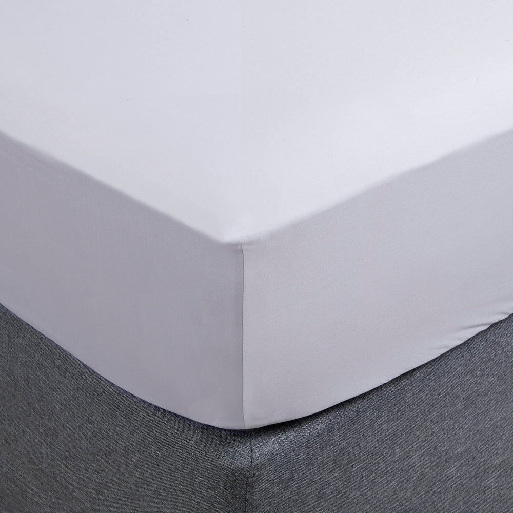 Sábana Inferior 300 Hilos King Gris Claro