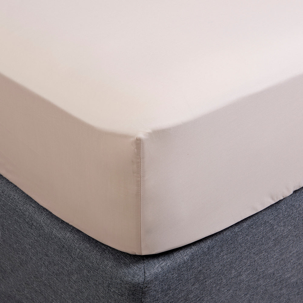 Sábana Inferior 300 Hilos 1.5 Plazas Beige