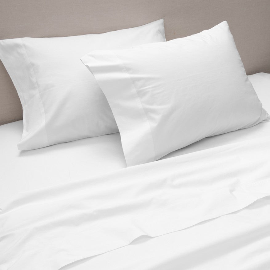 Sábana 300 Hilos Percale 2 Plazas Blanco