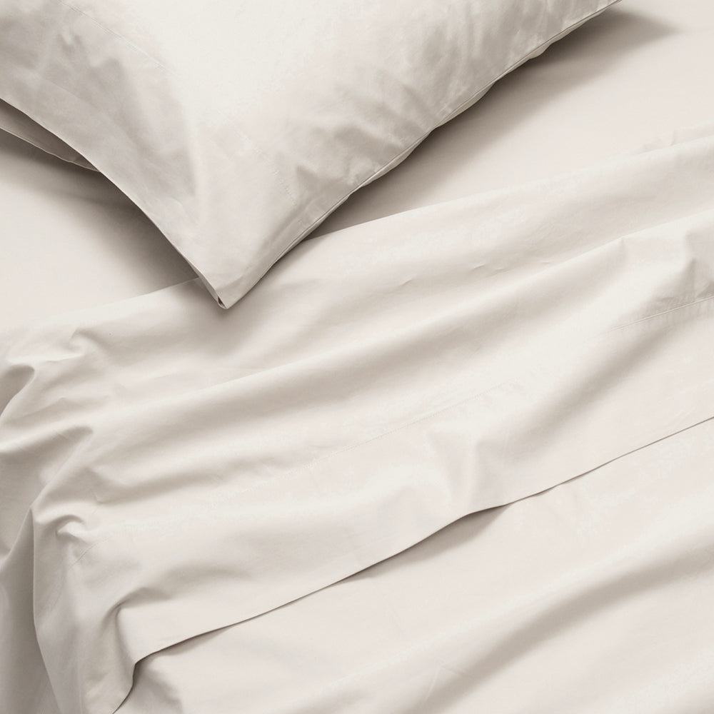 Sábana 300 Hilos Percale King Hueso