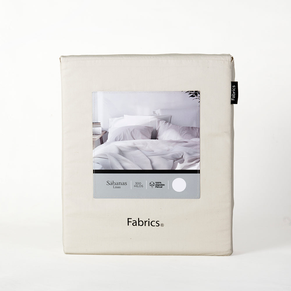 Sábana 300 Hilos Percale Super King Hueso