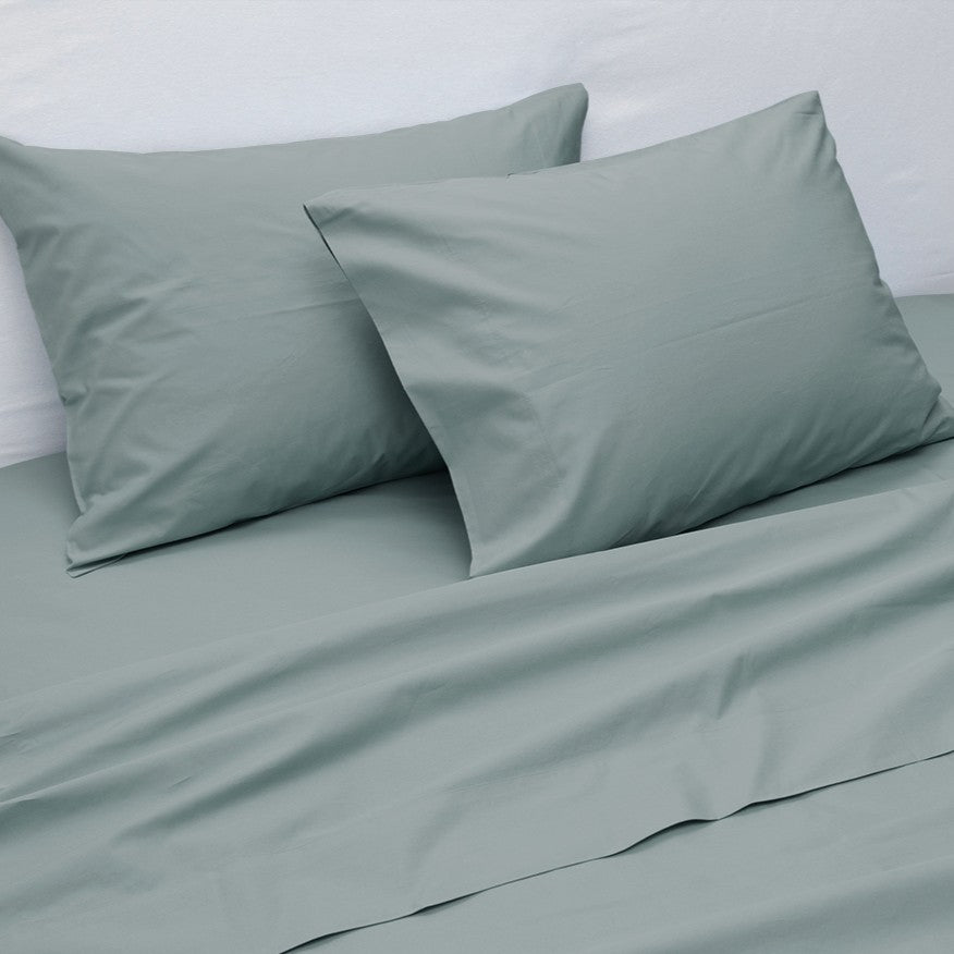 Sábana 300 Hilos Percale King Celeste