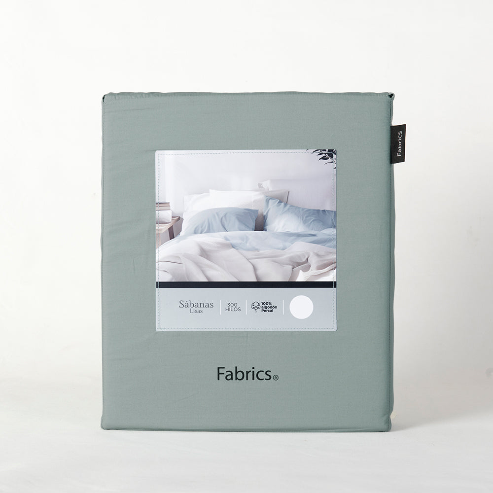 Sábana 300 Hilos Percale Super King Celeste