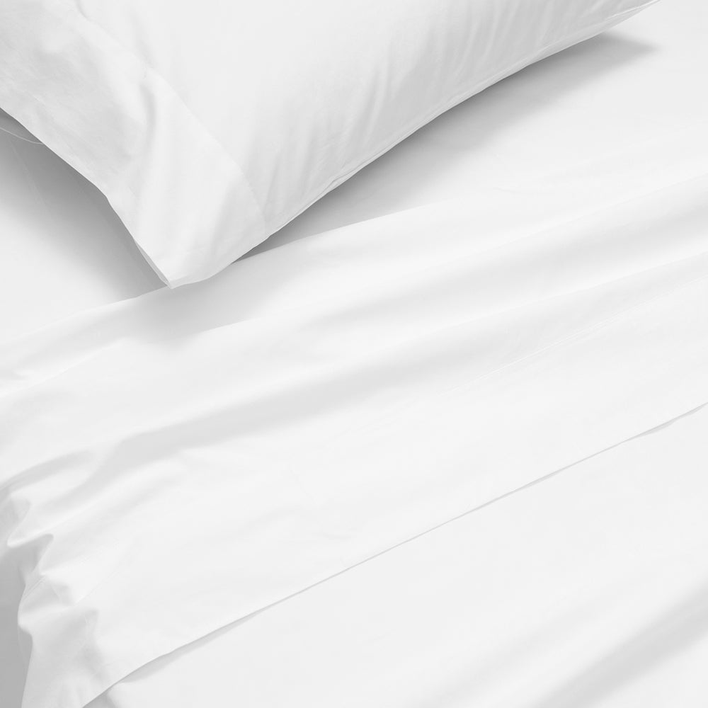 Sábana 400 Hilos Percale Super King Blanco