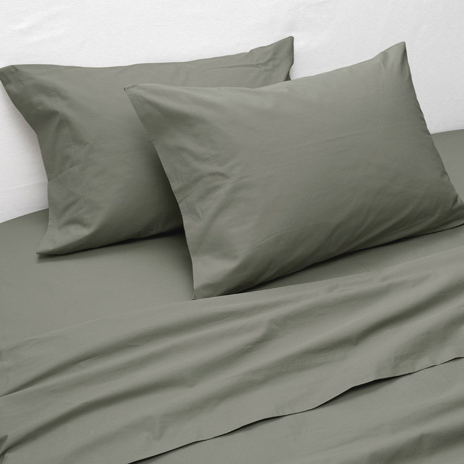 Sábana 400 Hilos Percale Super King Verde