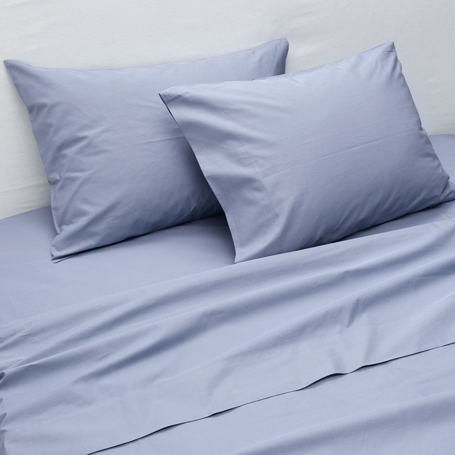 Sábana 400 Hilos Percale 2 Plazas Azul