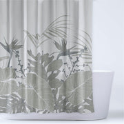 Cortina Baño Estampada Savana Verde