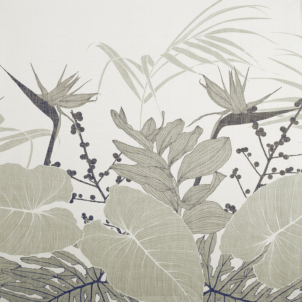 Cortina Baño Estampada Savana Verde