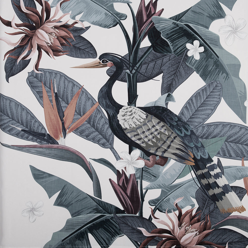 Cortina Baño Estampada Tropical