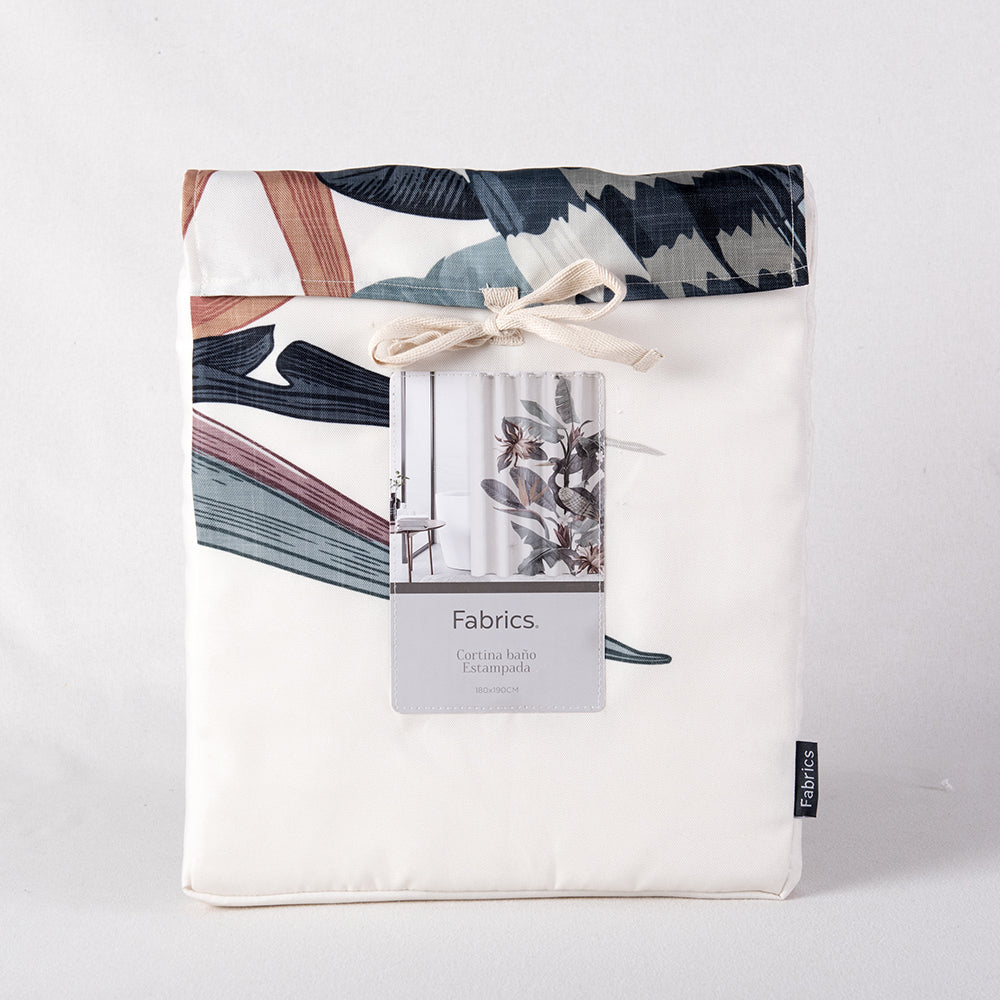 Cortina Baño Estampada Tropical