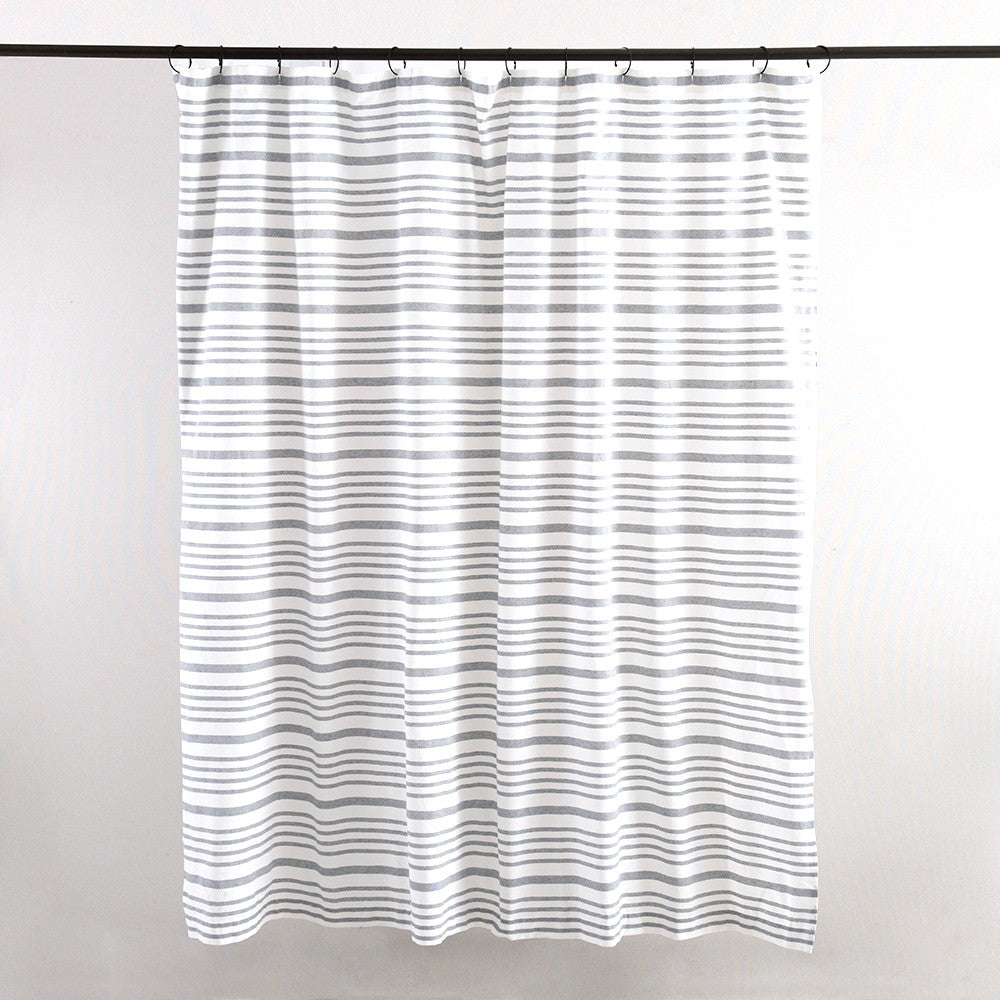 Cortina Baño Líneas Negro