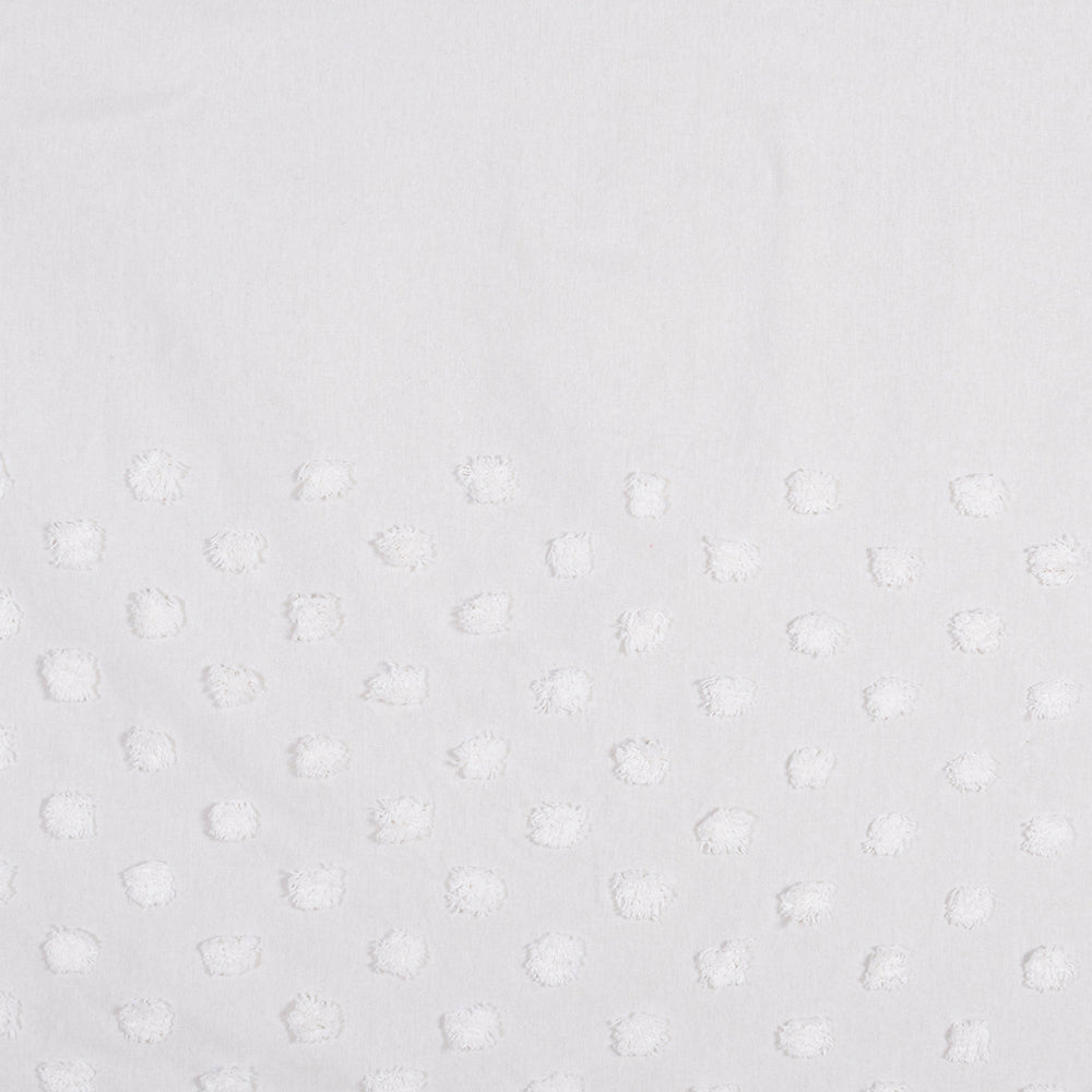 Cortina Baño Tufted Point Blanca