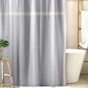 Cortina Baño Broderie Perla