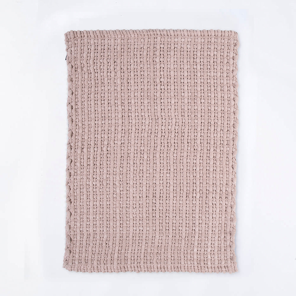 Piso Baño Tejido Rosado