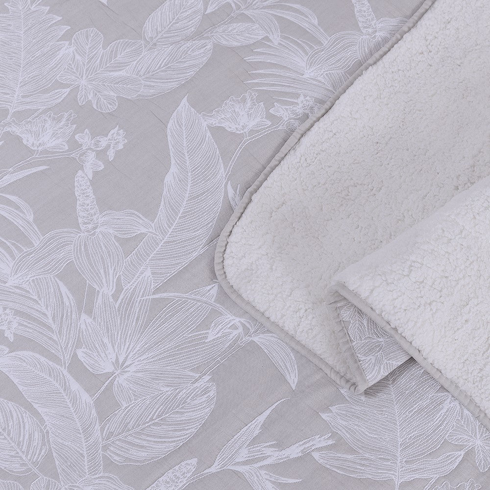 Cubrecama Jacquard Sherpa Lille 2 Plazas Perla