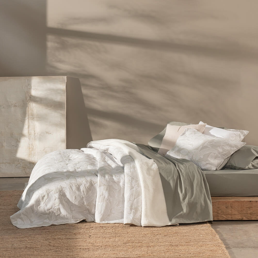 Cubrecama Jacquard Sherpa Lille Super King Perla