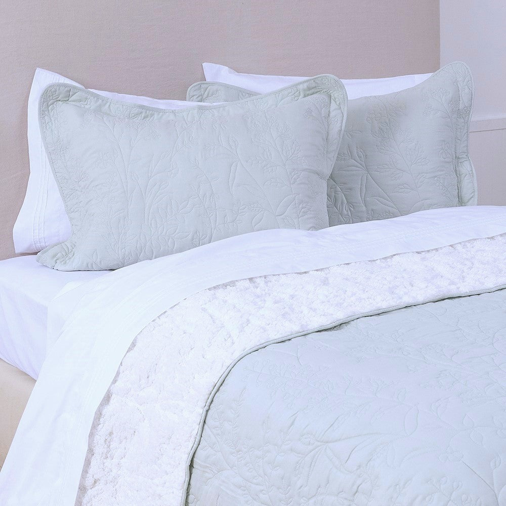Cubrecama Quilt Sherpa Lavanda Super King Agua