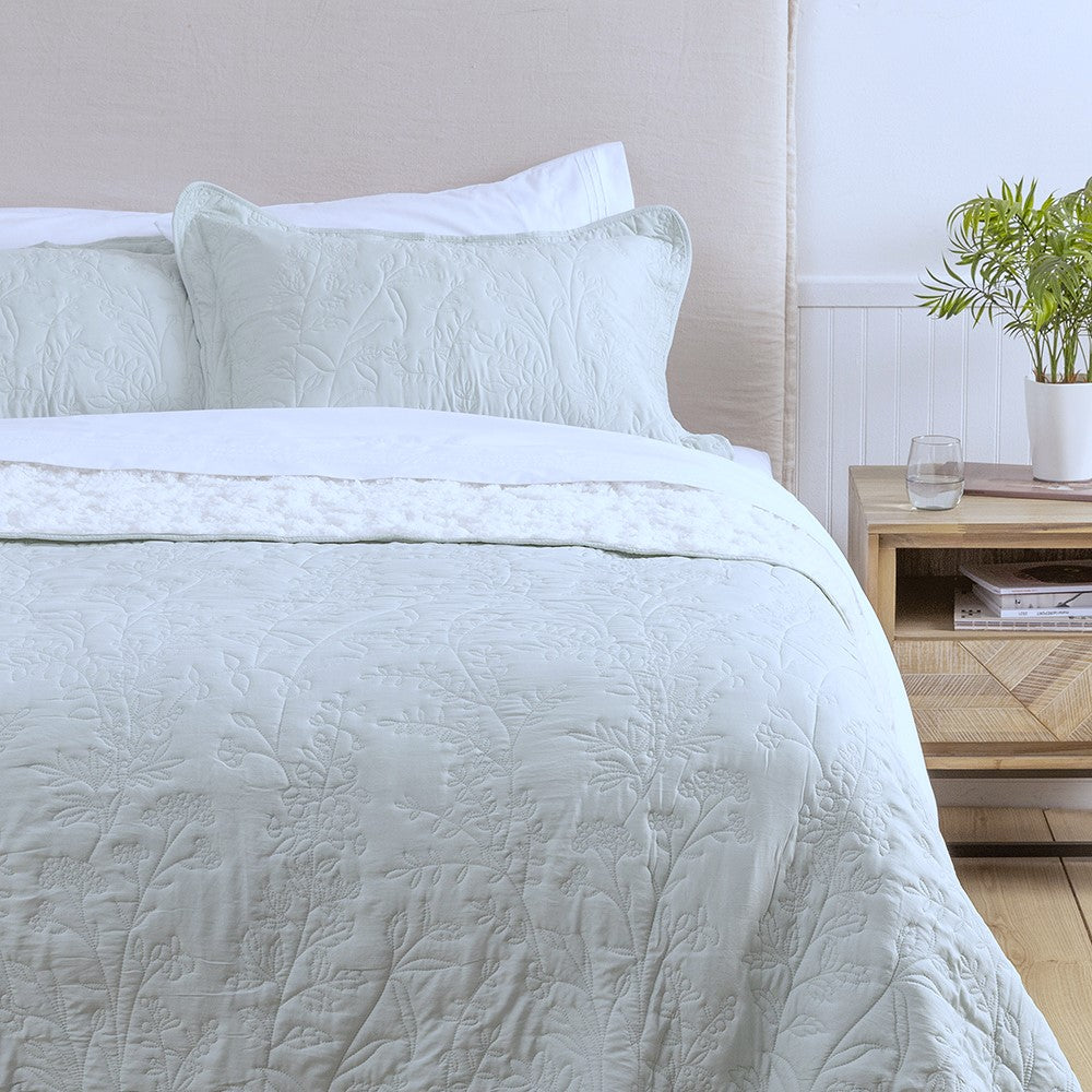 Cubrecama Quilt Sherpa Lavanda 2 Plazas Agua