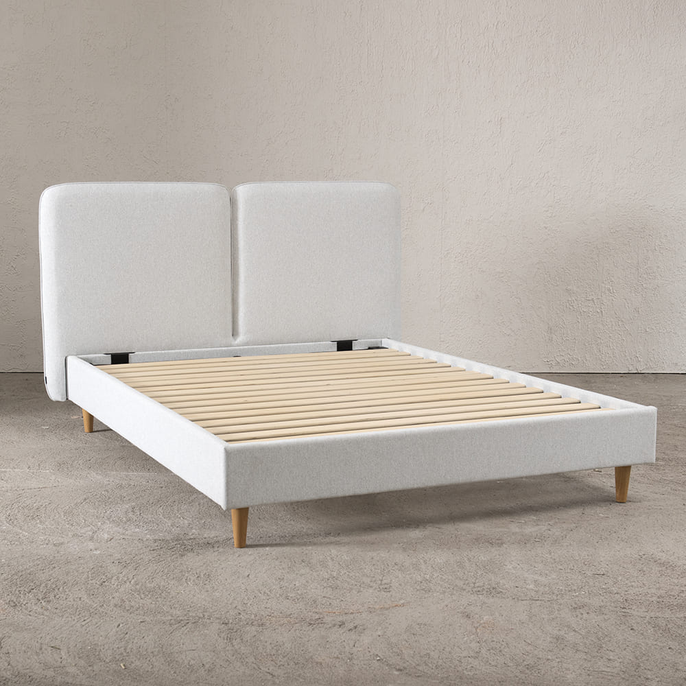 Cama Zen 2 Plazas Crudo Melange