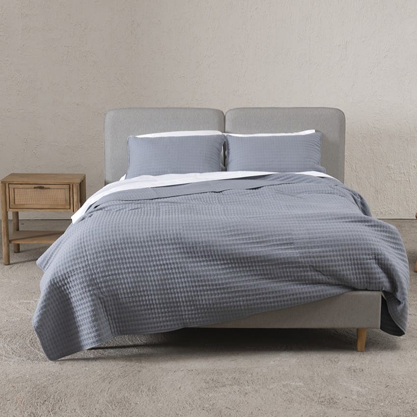 Cama Zen 2 Plazas Gris