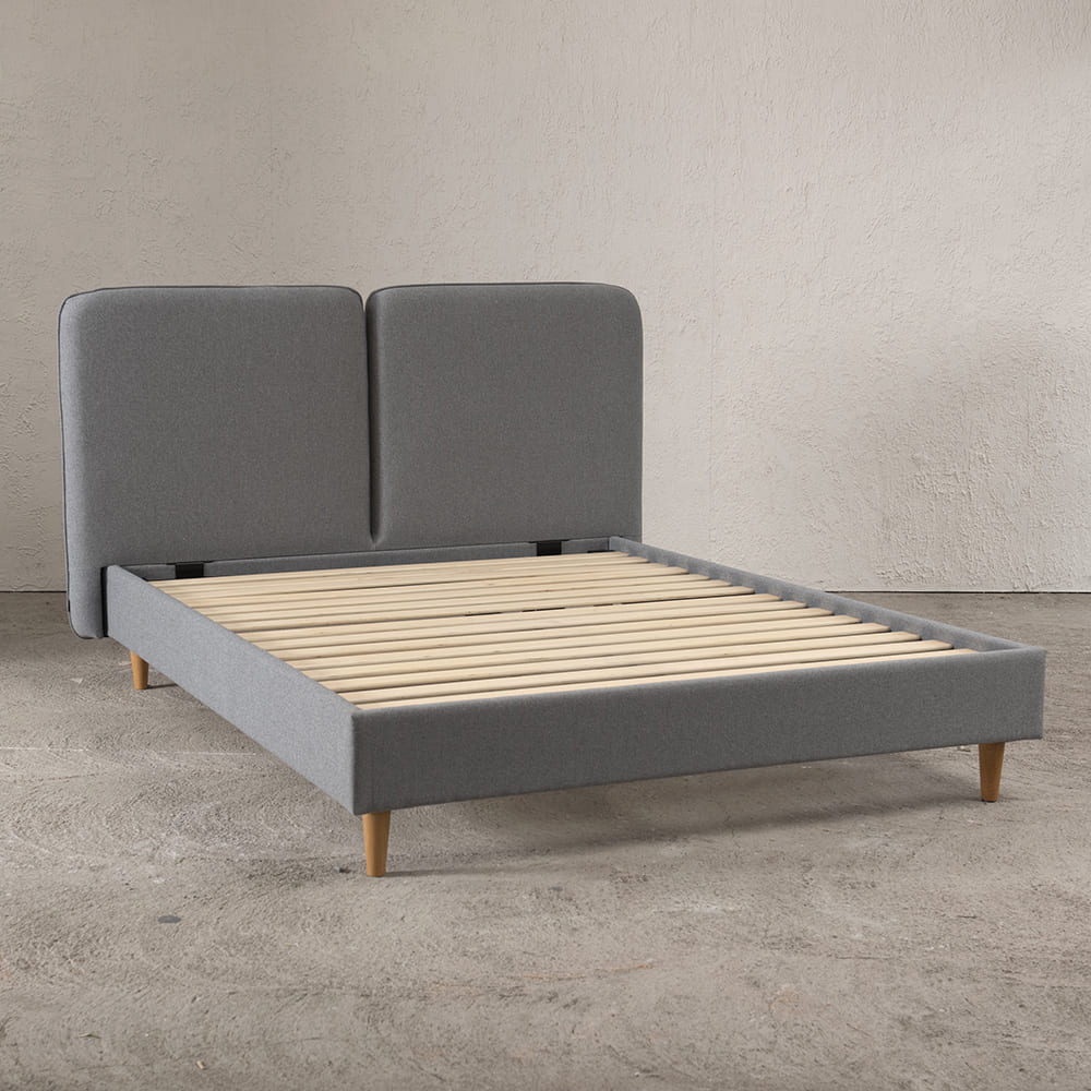 Cama Zen 2 Plazas Gris