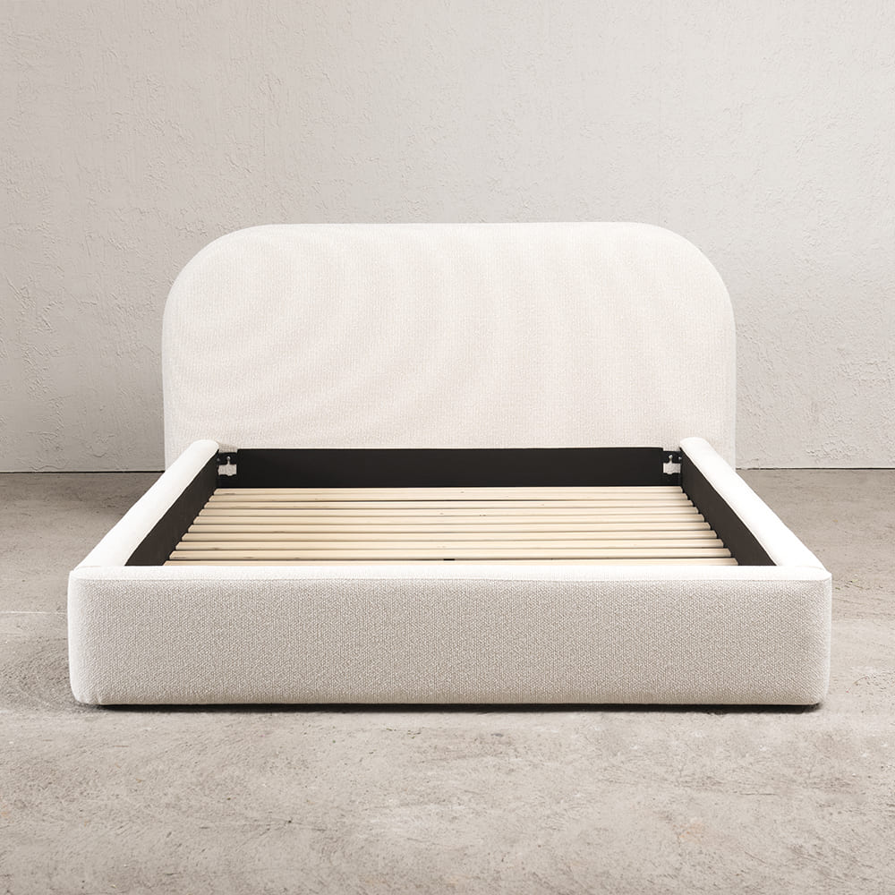 Cama Aura 2 Plazas Crudo