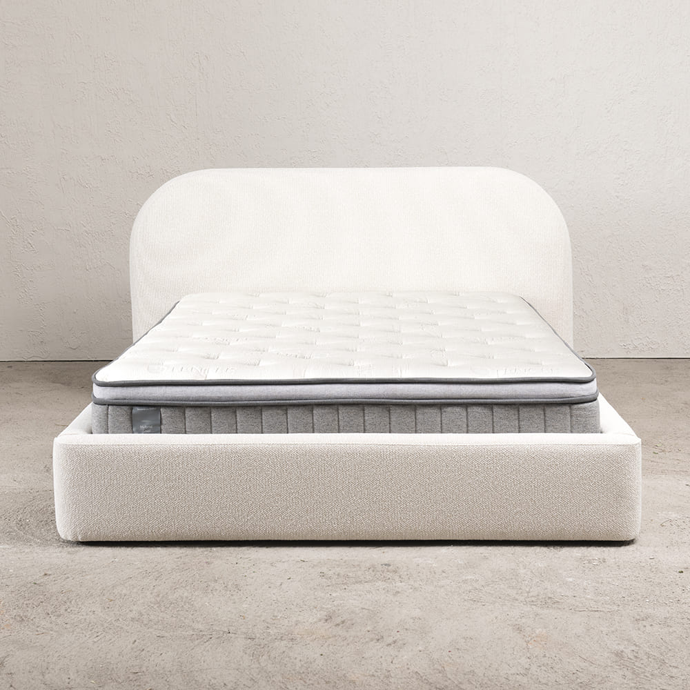 Cama Aura 2 Plazas Crudo