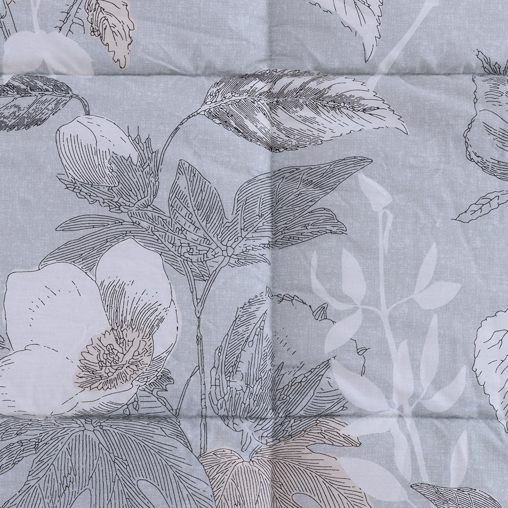 Plumón Estampado Plata King Gris