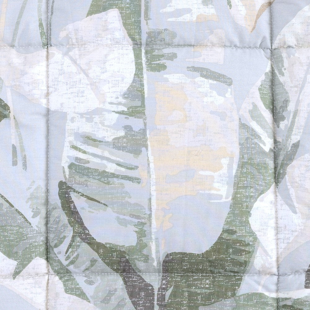 Plumón Estampado Macao 2 Plazas Verde